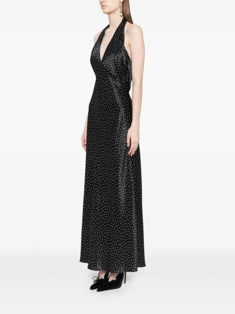 Reformation silk polka dot dress - Black