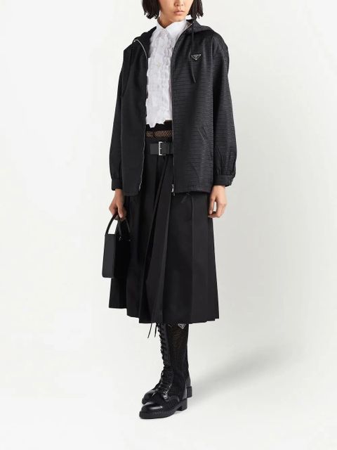 Prada Re-Nylon hooded blouson jacket - Black