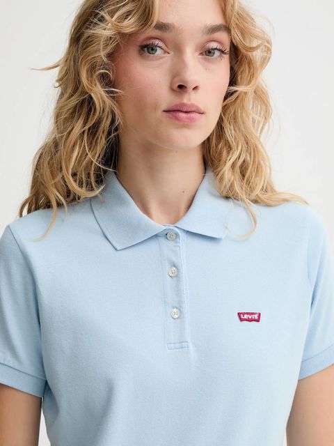 Levi's polo damski kolor niebieski 001F2