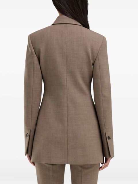 Ferragamo zip-fastening blazer - Brown