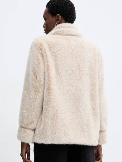 Twinset płaszcz kolor beżowy 252TT2154