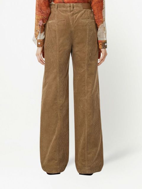 Burberry wide-leg corduroy trousers - Brown - zdjęcie produktu nr 2