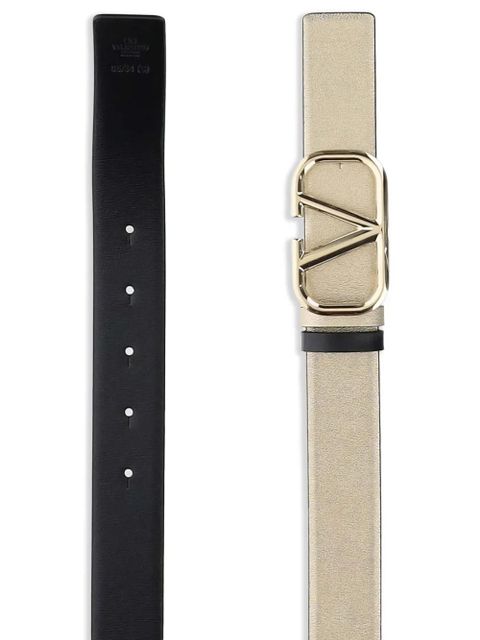 Valentino Garavani VLogo Signature reversible belt - Gold