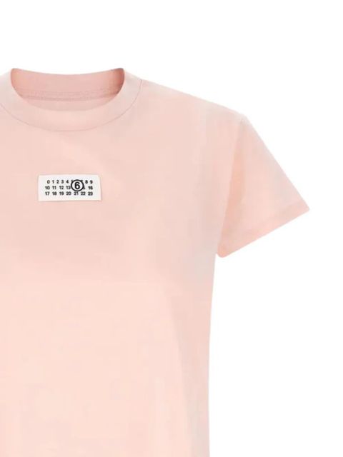 MM6 Maison Margiela ribbed crew neck T-shirt - Pink