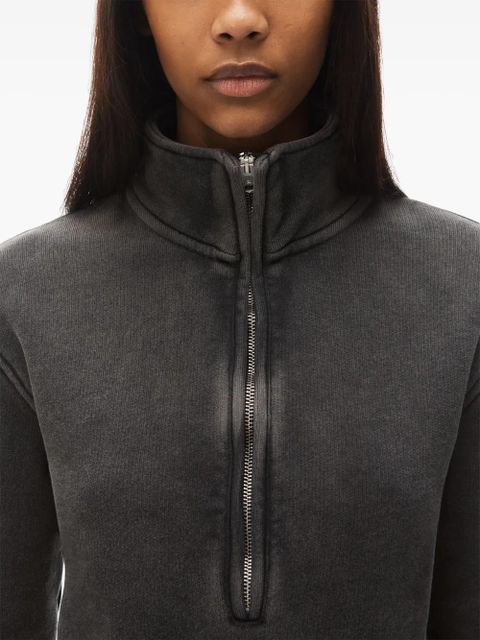 Alexander Wang half-zip mini dress - Grey