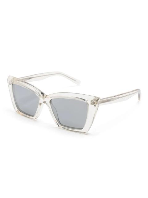 Saint Laurent Eyewear butterfly-frame sunglasses - Neutrals - zdjęcie produktu nr 2