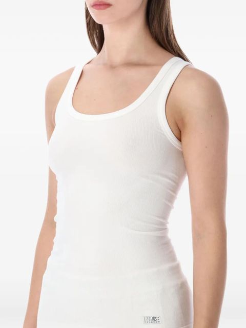 MM6 Maison Margiela ribbed tank top - White