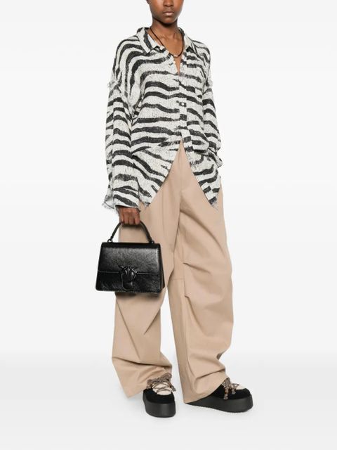 PINKO Love One logo-plaque tote bag - Black - zdjęcie produktu nr 2