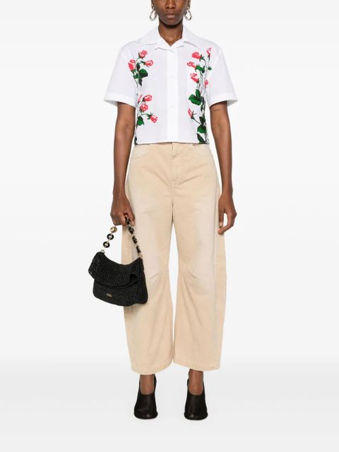 LOEWE floral-print shirt - White - zdjęcie produktu nr 2