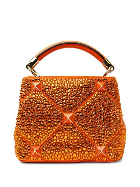 Valentino Garavani stud embellished tote bag - Orange
