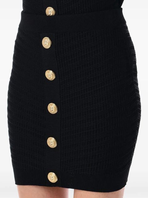 Balmain button-up skirt - Black