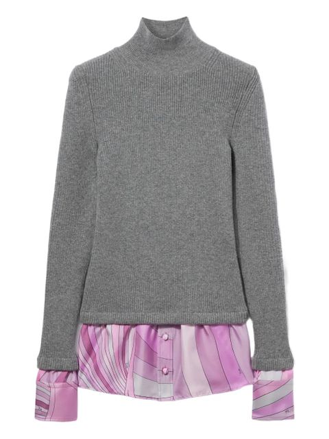 PUCCI Iride-print roll-neck sweater - Grey - zdjęcie produktu nr 1