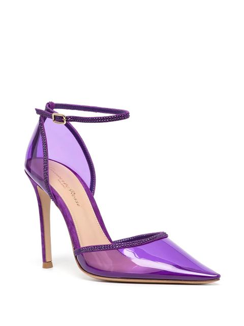Gianvito Rossi Crystal Sabin crystal pumps - Purple