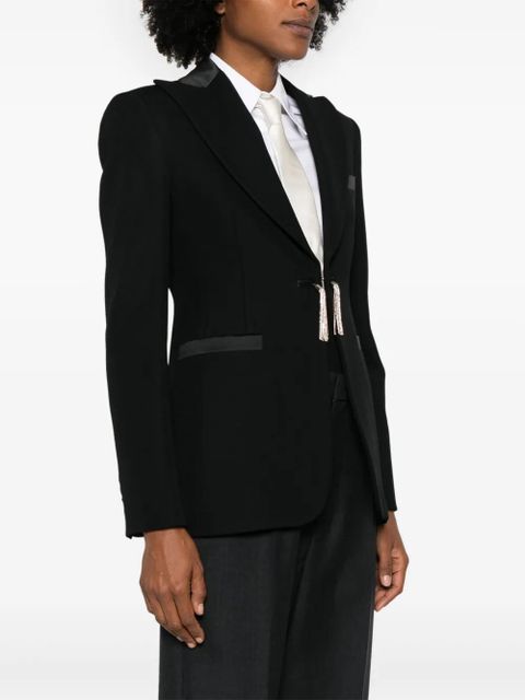 Max Mara tassel-detail blazer - Black