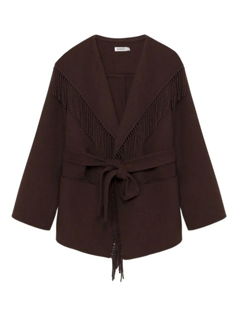 Simkhai fringe-trimmed coat - Brown - zdjęcie produktu nr 1