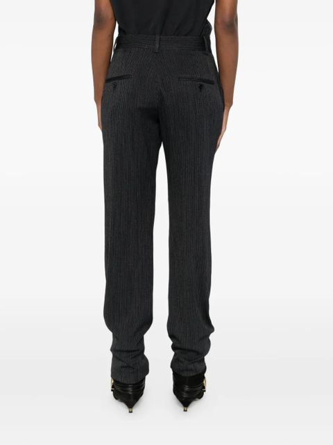 ISABEL MARANT pinstripe pleated trousers - Black