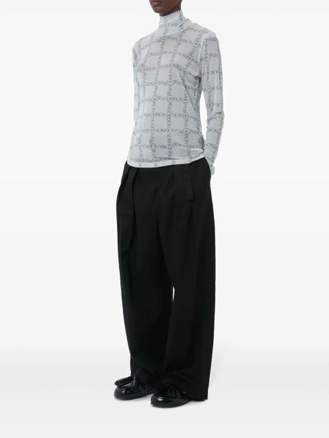 JW Anderson sheer turtleneck top - White - zdjęcie produktu nr 2