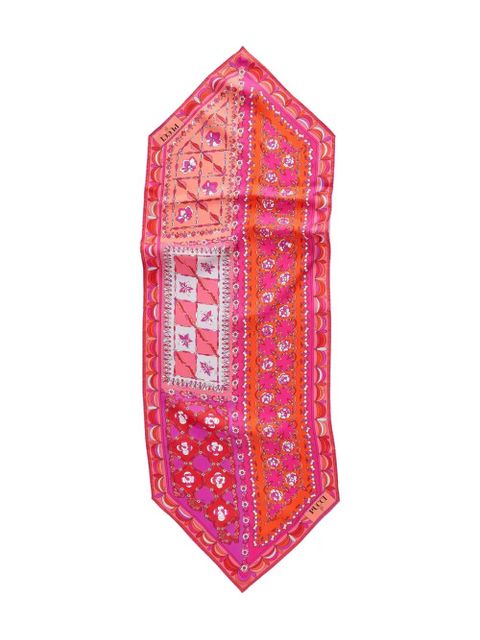 PUCCI pattern silk scarf - Pink