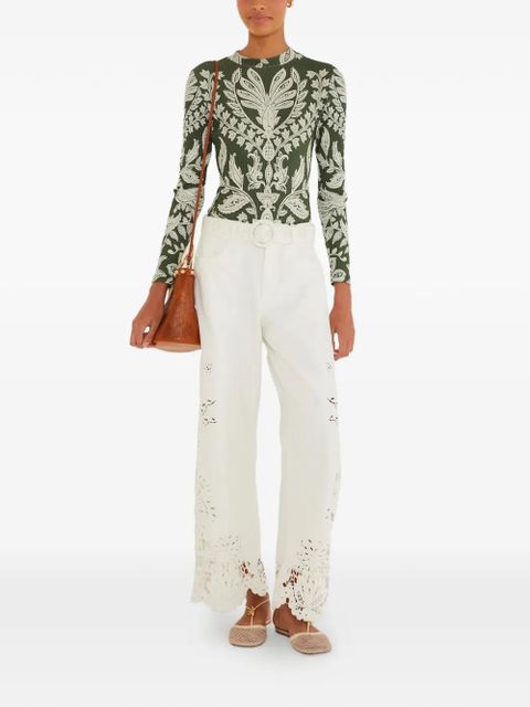 FARM Rio long-sleeve printed bodysuit - Green - zdjęcie produktu nr 2