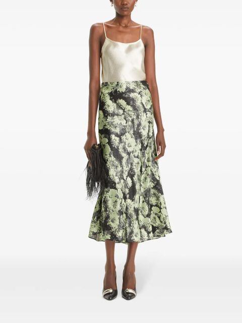 Tory Burch printed maxi skirt - Green - zdjęcie produktu nr 2