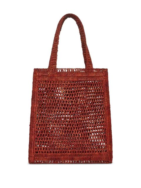 Chloé Summer Banana raffia tote bag - Brown - zdjęcie produktu nr 2