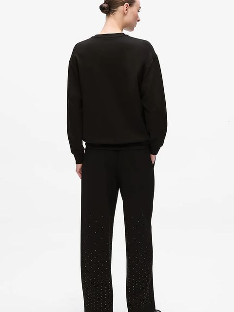 Karl Lagerfeld bluza damska kolor czarny z aplikacją A4W20038 - zdjęcie produktu nr 2