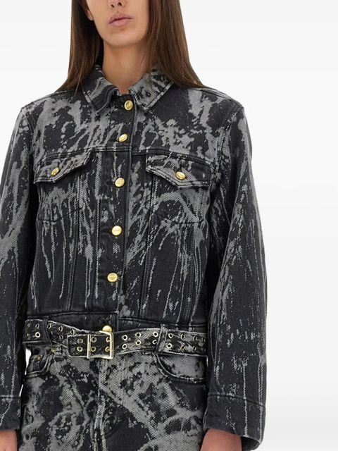 GANNI buttoned denim jacket - Black