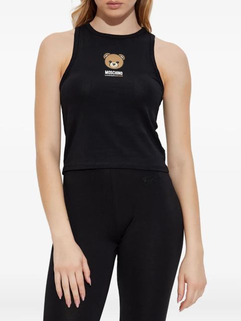 Moschino bear-motif tank top - Black