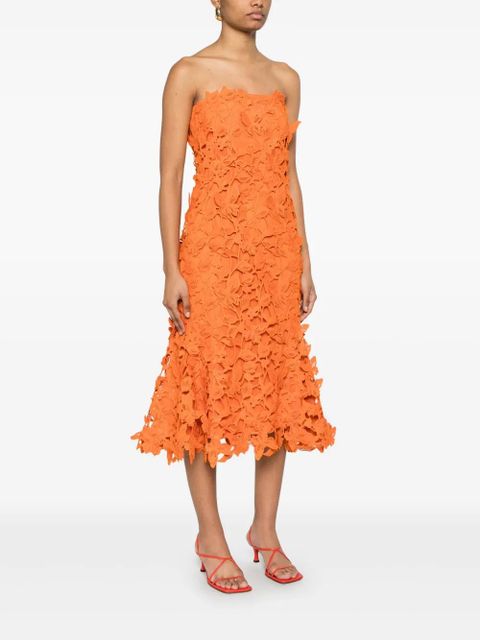 Simkhai Fleurella midi dress - Orange - zdjęcie produktu nr 2