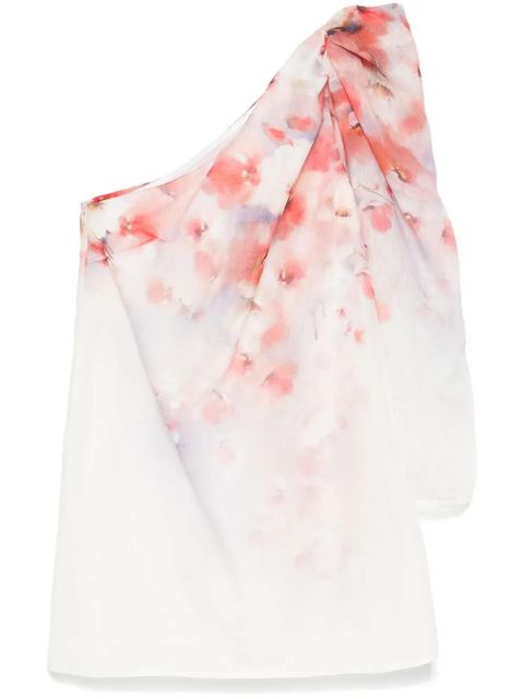 ZIMMERMANN Crush Asymmetrical mini dress - White - zdjęcie produktu nr 1