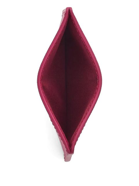 Marc Jacobs logo-plaque leather card holder - Pink