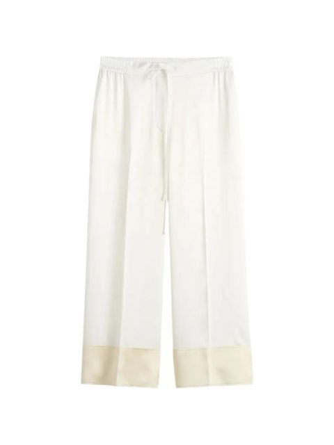 TOTEME drawstring silk trousers - White - zdjęcie produktu nr 1
