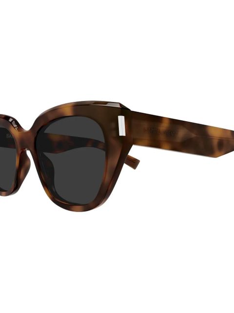 Saint Laurent Eyewear geometric sunglasses - Brown