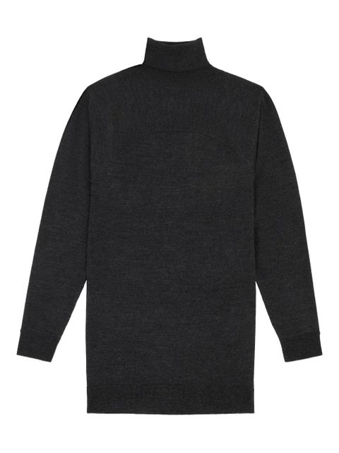 MM6 Maison Margiela turtleneck panelled mini dress - Grey - zdjęcie produktu nr 1