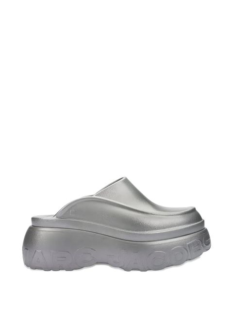 Marc Jacobs x Melissa logo-embossed mules - Silver - zdjęcie produktu nr 1