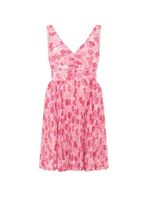 Valentino Garavani pleated print dress - Pink - zdjęcie produktu nr 1