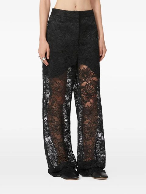 Sportmax floral-lace trousers - Black - zdjęcie produktu nr 2