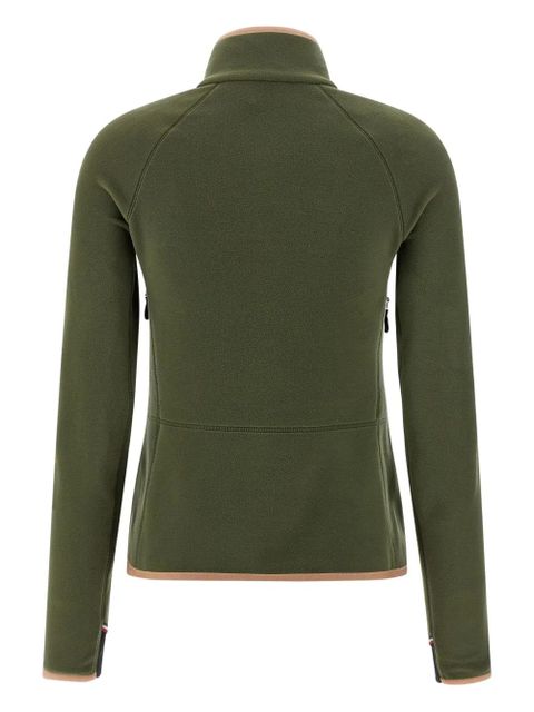 Moncler Grenoble logo-patch cardigan - Green