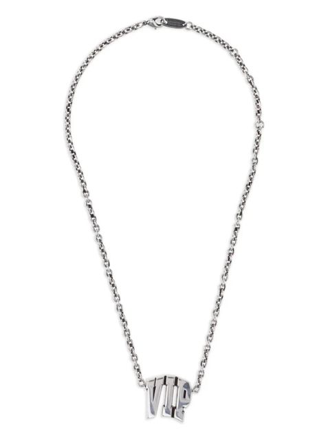 Balenciaga "VIP"-plaque necklace - Silver - zdjęcie produktu nr 1