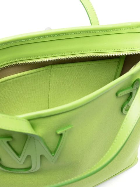JW Anderson logo-patch tote bag - Green