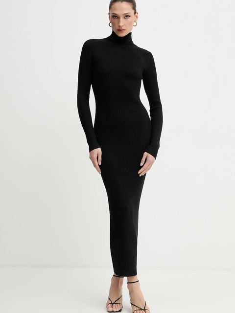 Bardot sukienka kolor czarny maxi dopasowana 60170DB - zdjęcie produktu nr 2