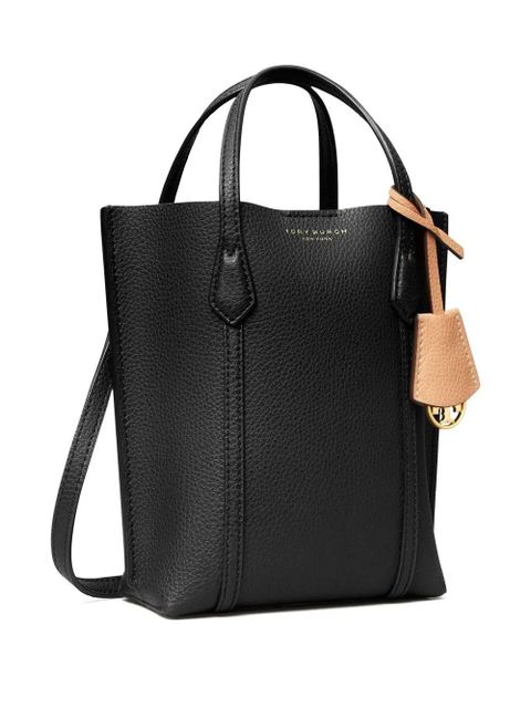 Tory Burch Perry grained-leather tote bag - Black