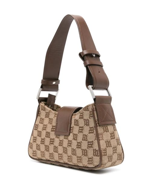 MISBHV monogram-jacquard canvas tote bag - Neutrals