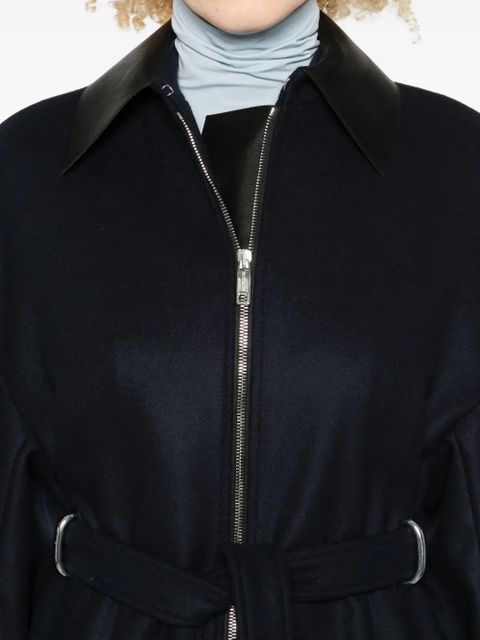 Sportmax zip-up trench coat - Black