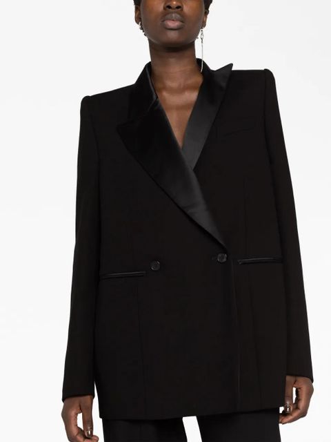 KHAITE The Malek asymmetric blazer - Black