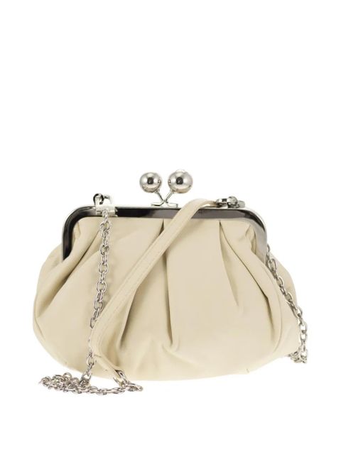 Weekend Max Mara chain leather clutch bag - Neutrals - zdjęcie produktu nr 2