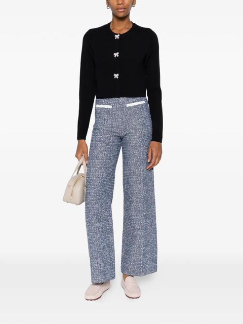 Maje bow-detail cardigan - Blue - zdjęcie produktu nr 2