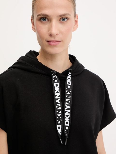 Dkny sukienka kolor czarny mini prosta DP5D4908