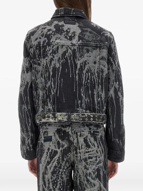 GANNI buttoned denim jacket - Black