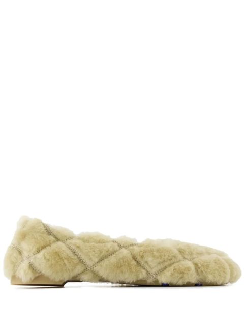 Burberry shearling balleria shoes - Neutrals - zdjęcie produktu nr 1